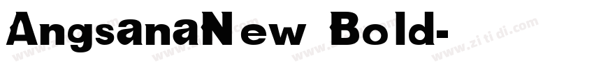 AngsanaNew Bold字体转换